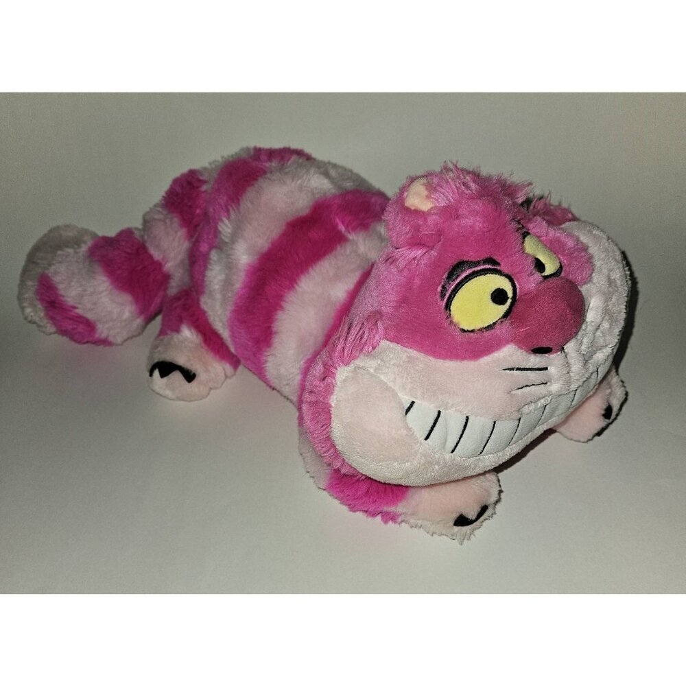 Disney Store Cheshire Cat Plush 13" Long Stuffed Animal Toy Alice in Wonderland